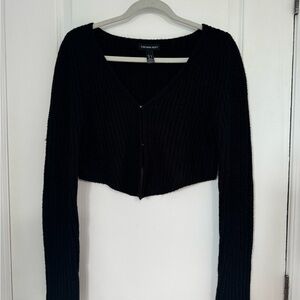 Streetwear Society Black Knit Cardigan